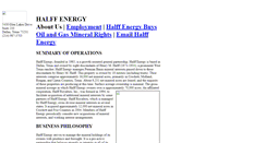 Desktop Screenshot of halffenergy.com